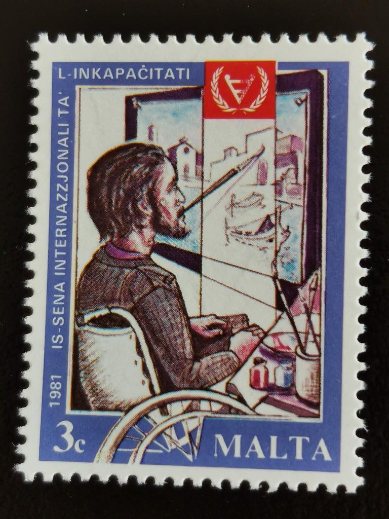 Malte 1981 - Année des personnes handicapées **, Enlèvement ou Envoi, Malte, Non oblitéré