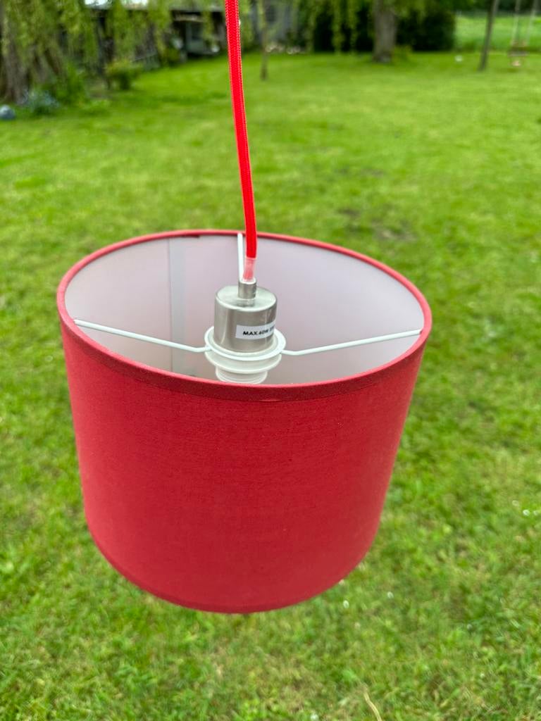 Rode lampekap lamp lampenkap rood, Enlèvement ou Envoi, Rouge