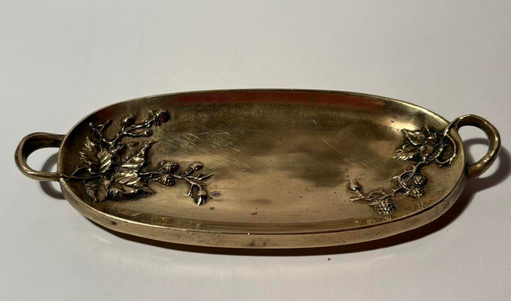 Bronzen beker in art nouveau, gesigneerd L. Levée, Antiek en Kunst, Ophalen of Verzenden