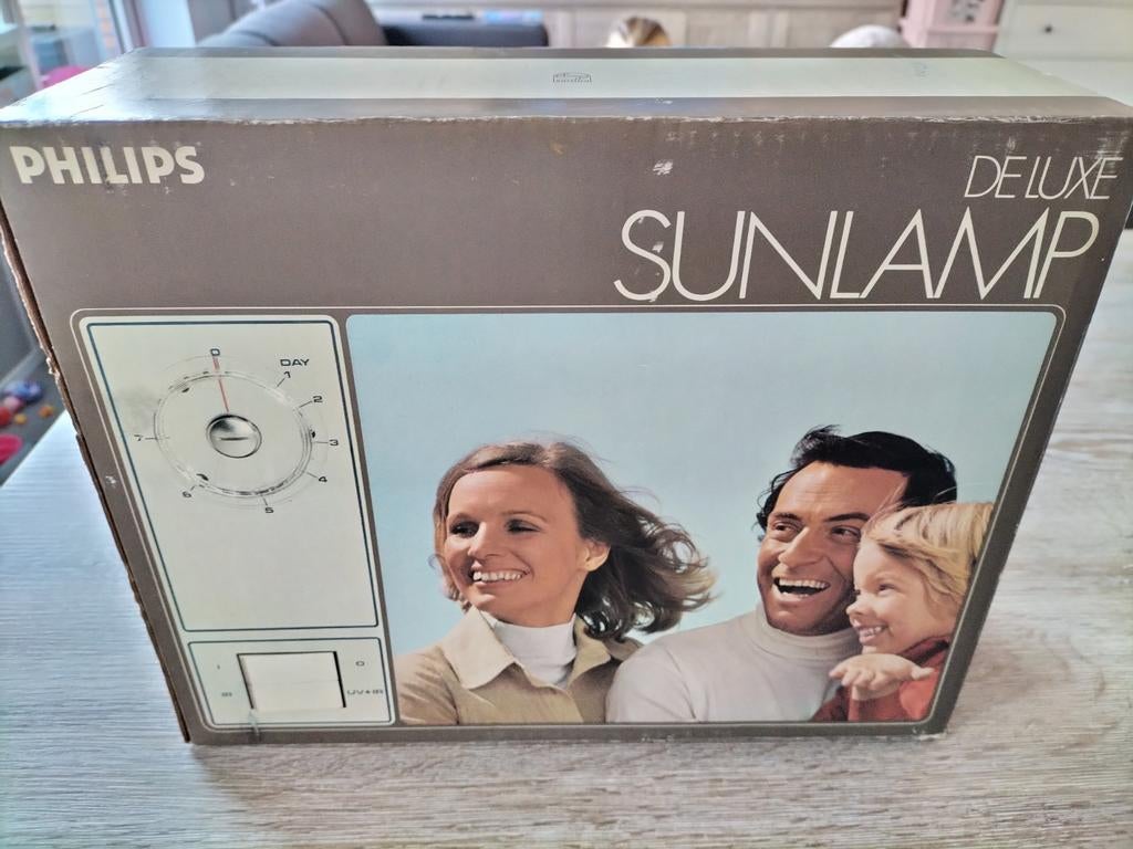 Vintage Philips sunlamp deluxe, Ophalen of Verzenden