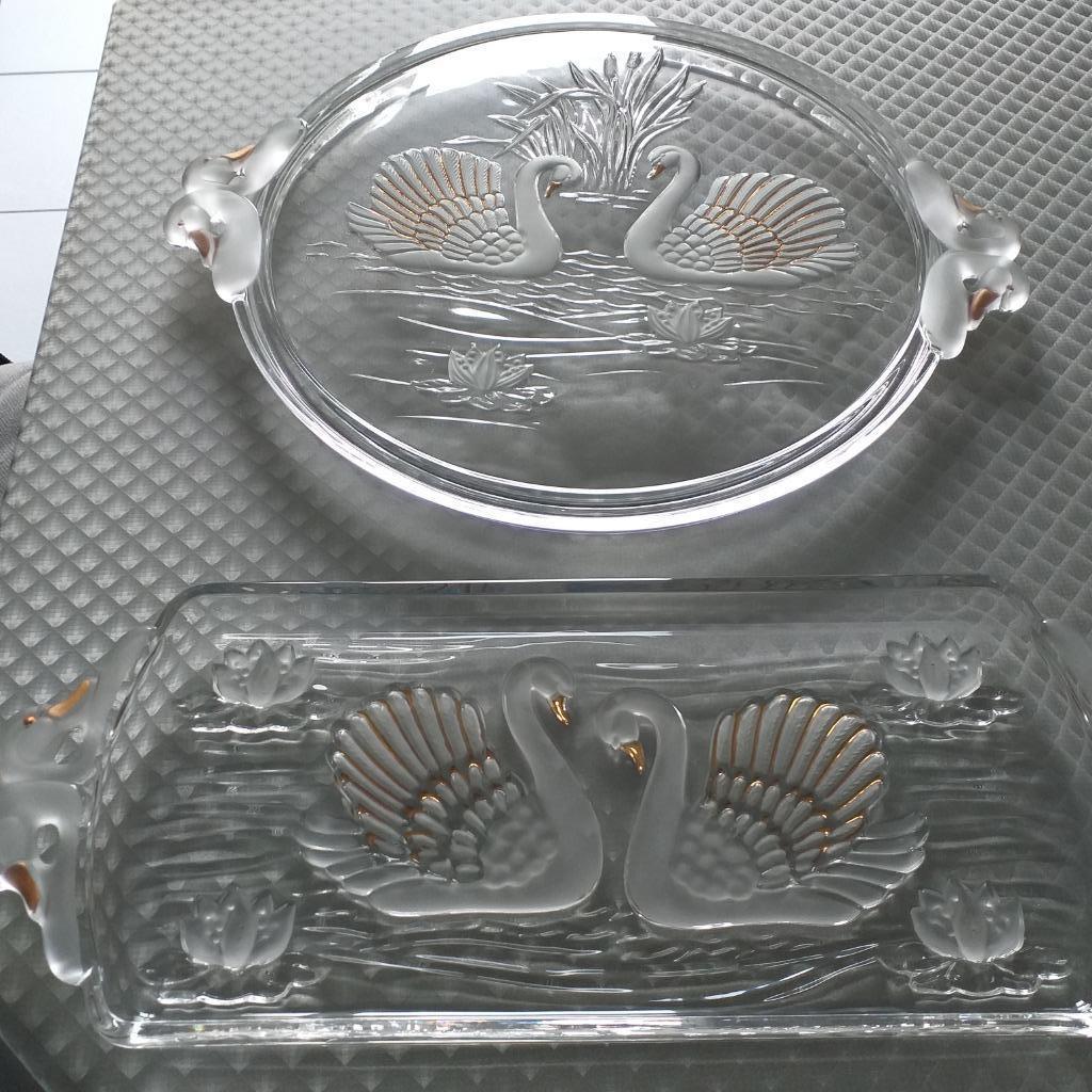 Taart- & cakeschotel Schwanensee Walther Glas, Ophalen of Verzenden, Overige stijlen, Glas, Schaal of Schalen