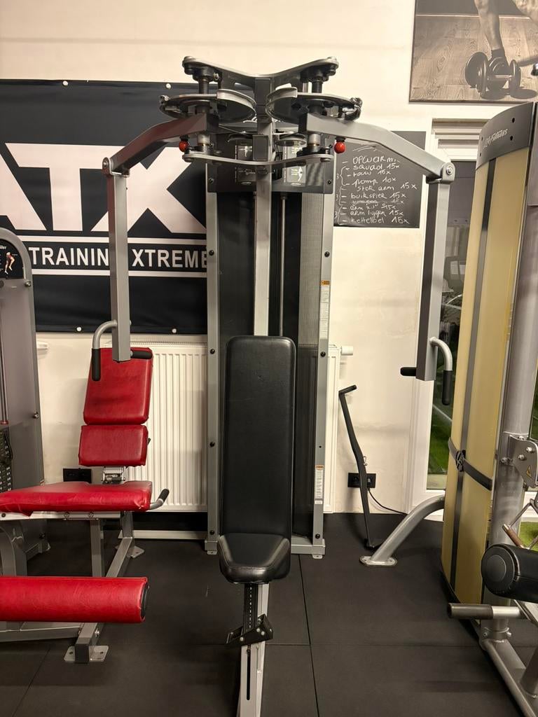 Combo flys en rear delt Life Fitness, Ophalen, Zo goed als nieuw, Borst