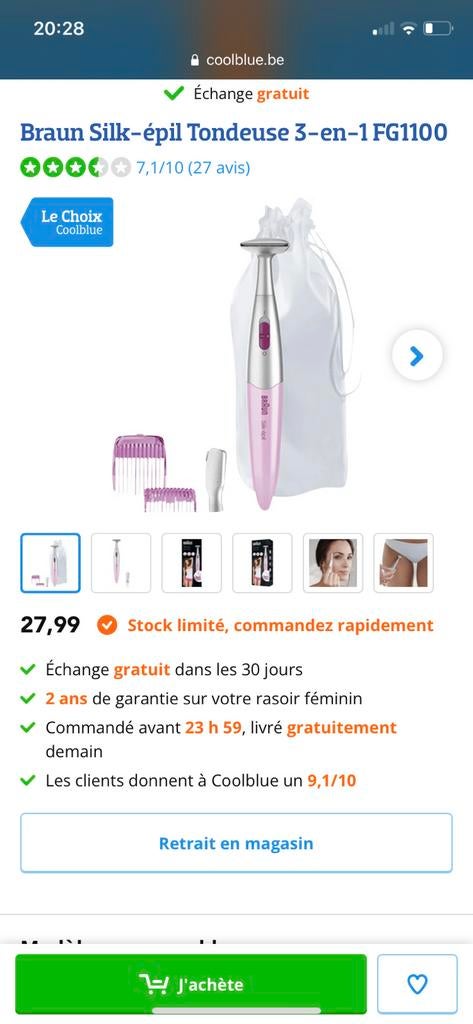 BRAUN epilator, Ophalen, Zo goed als nieuw