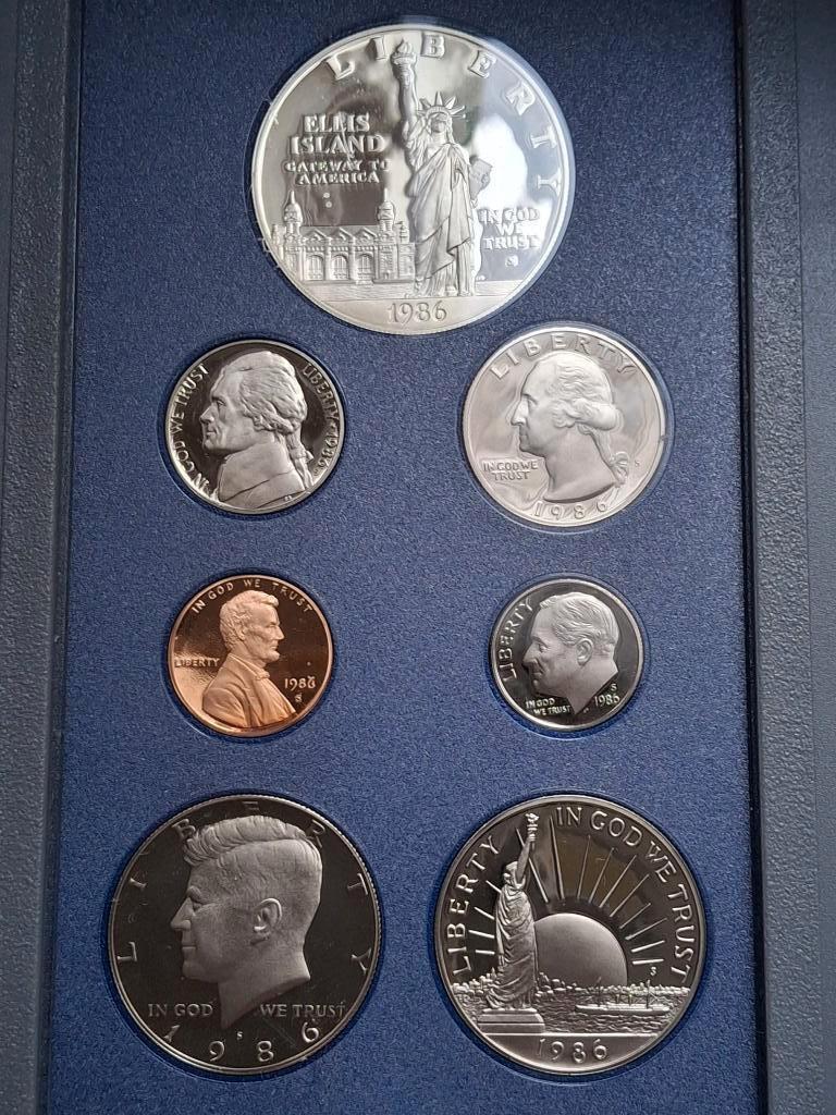 Uniter States 1986 prestige set 7 pièces coffret neuf, Enlèvement, Monnaie