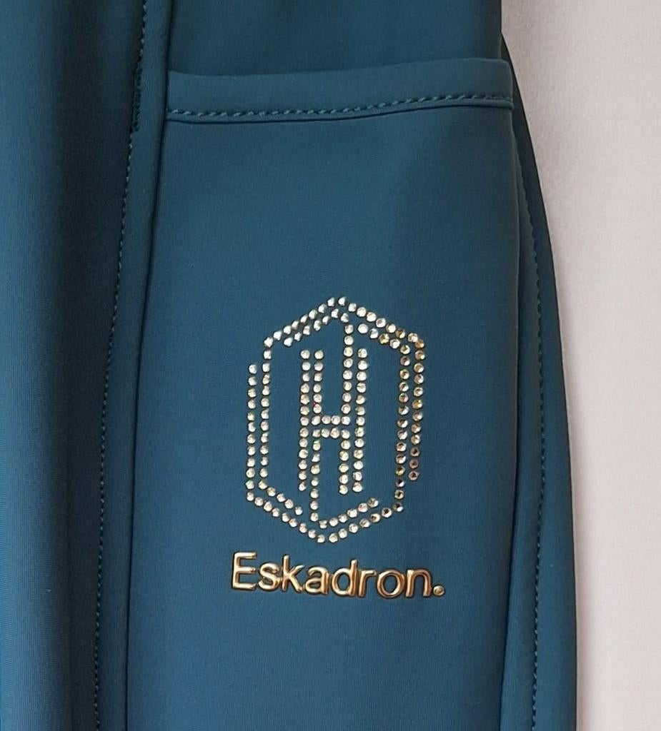 Paardrijbroek Fanatics Heritage Pro Full Grip Groen Small, Ophalen