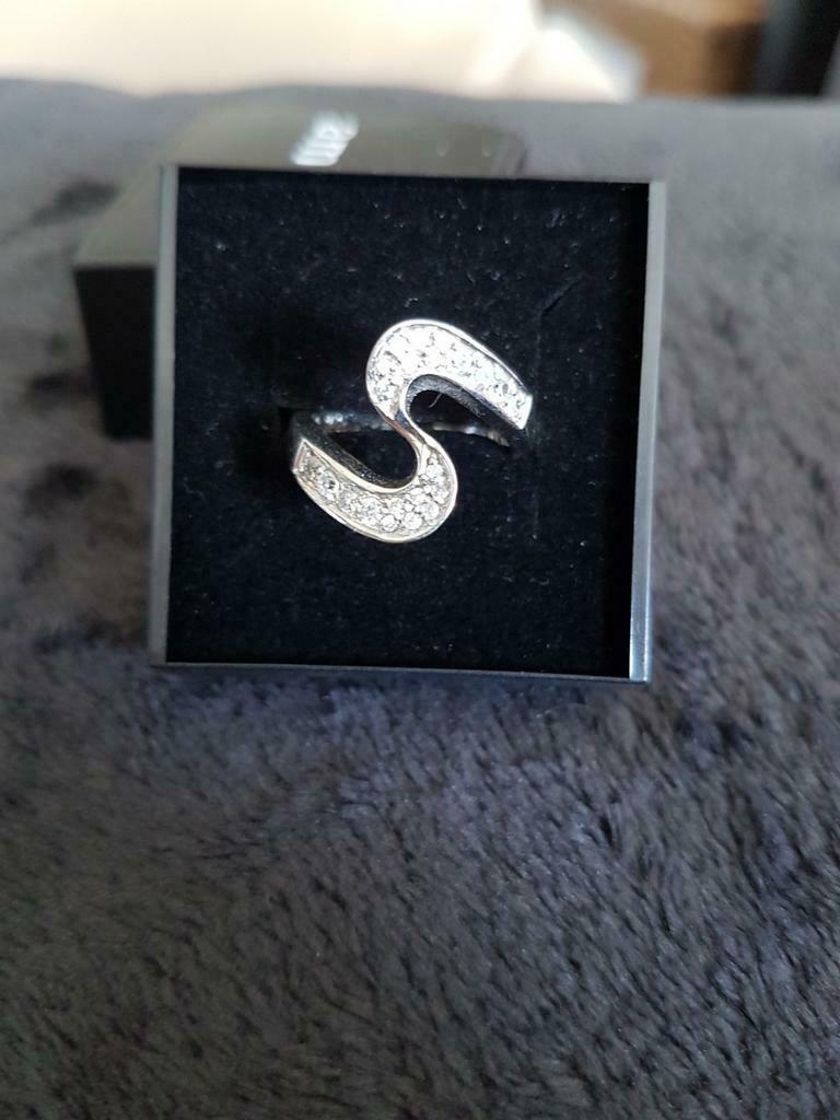 Ring in zilver 925 maat 52, Enlèvement ou Envoi, Comme neuf, Avec cristal, Femme