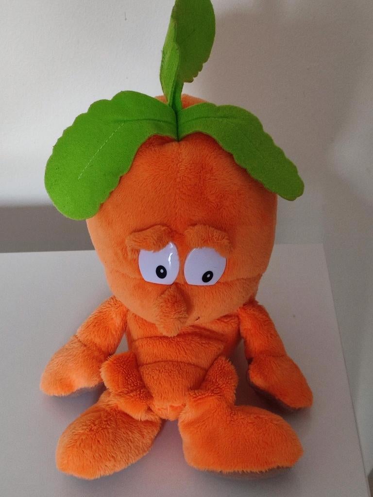 Peluche carotte neuve 22cm, Enlèvement ou Envoi, Neuf, Autres types