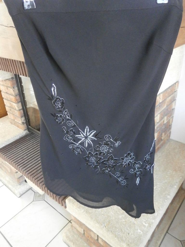 Top droit noir avec motif petite taille xs, Ophalen of Verzenden, Zwart