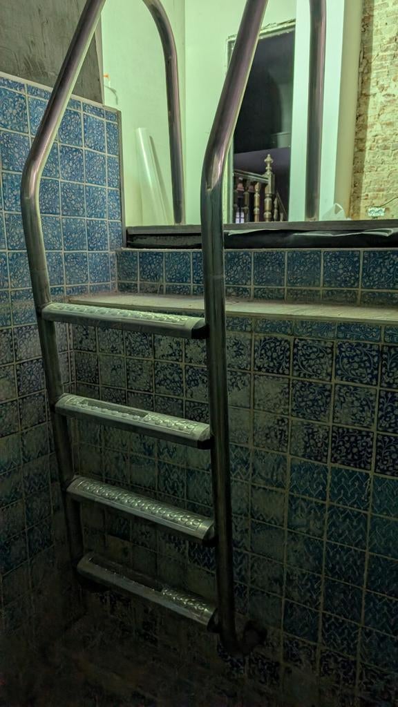 Escalier de piscine en aluminium à 4 marches, Enlèvement