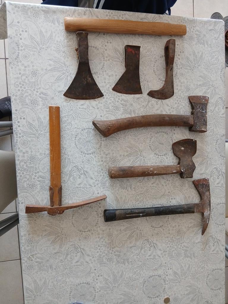 oude bijlen (7 stuks), Enlèvement, Utilisé
