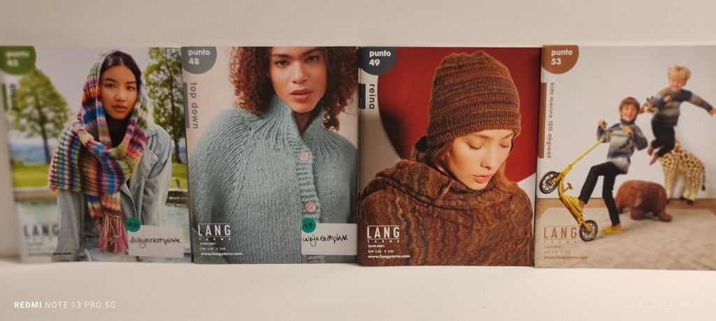 Breiboeken. Verschill. modellen LANG yarns. PUNTO. NIEUW., Ophalen, Nieuw