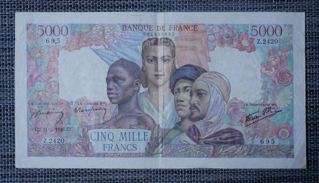 Billet 5000 Francs  France 1946, Enlèvement ou Envoi, France, Série