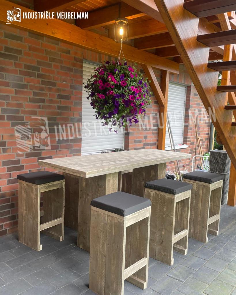 Robuuste Bartafel Barkrukken Tuin & Terras Sta Hoge Tafels, Verzenden, Nieuw