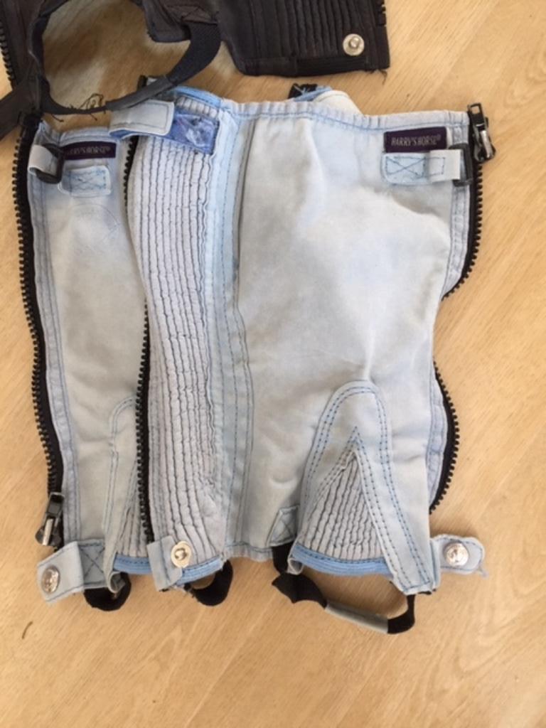 Lichtblauwe Chaps voor paardrijden, Ophalen, Gebruikt, Dames, Schoeisel
