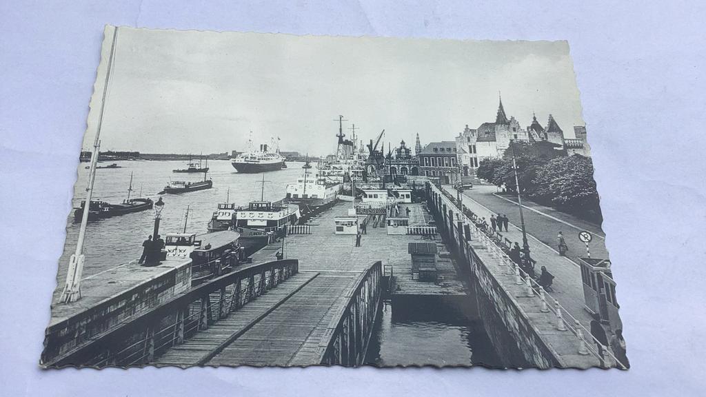Antwerpen de Schelde haven met boten, Verzamelen, Ophalen of Verzenden