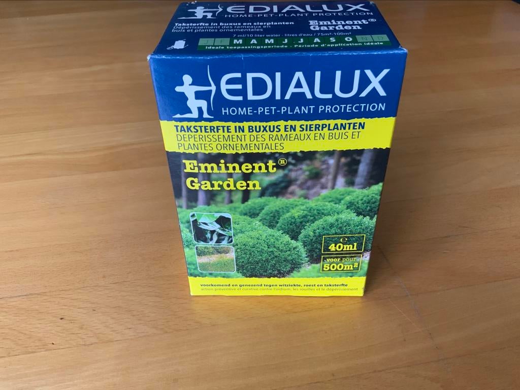 EMINENT GARDEN 40ML EDIALUX (Taksterfte Buxus of Taxus) NEW, Tuin en Terras, Ophalen of Verzenden, Overige typen