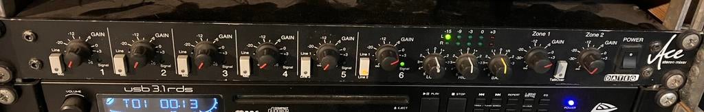 Dateq ace mengpaneel, Musique & Instruments, Tables de mixage, Enlèvement, Utilisé, 5 à 10 canaux, Entrée micro