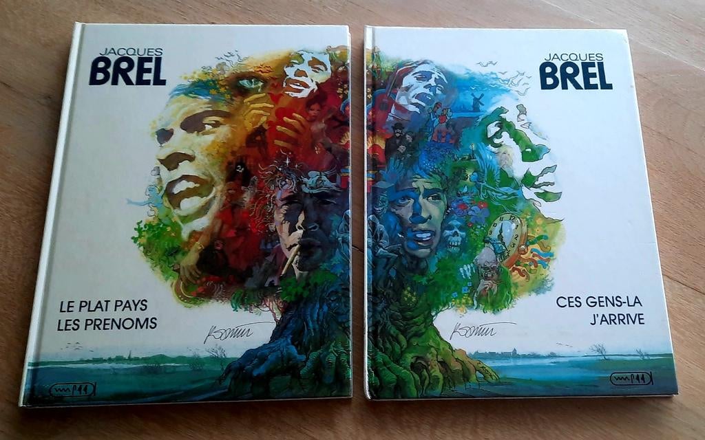Lot de deux livres/BD  illustrés Jacques Brel tome 1 et 2, Handtassen en Accessoires, Uiterlijk | Dieet en Afvallen, Ophalen of Verzenden