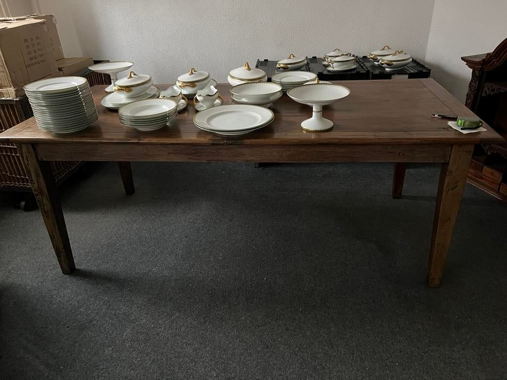 Grote uitschuifbare eettafel, Ophalen