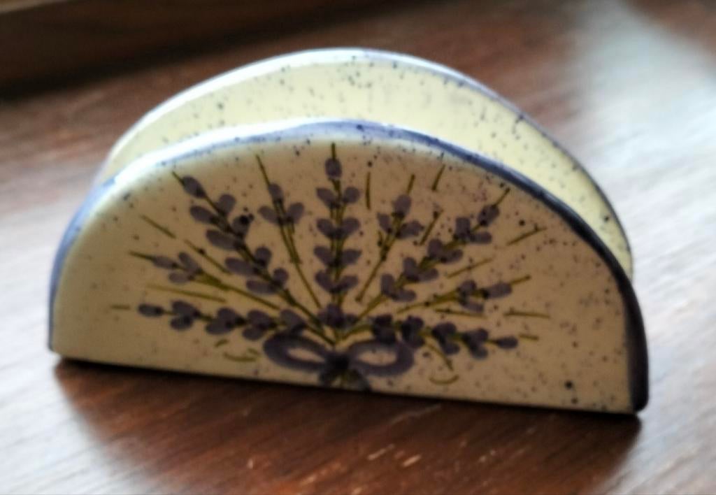 Porte lettres en terre émaillée L15cm H7cm, Ophalen, Zo goed als nieuw