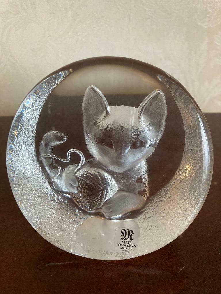 Poes/kitten in helder glas, Enlèvement ou Envoi, Comme neuf