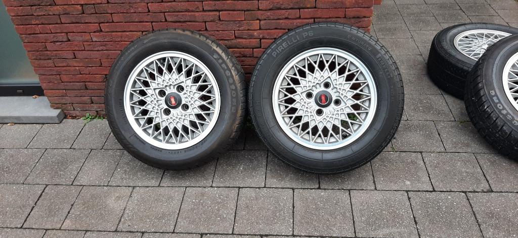 Velgen 14" Team Dynamics 100+ en goede banden, Ophalen, 14 inch, Gebruikt, Banden en Velgen