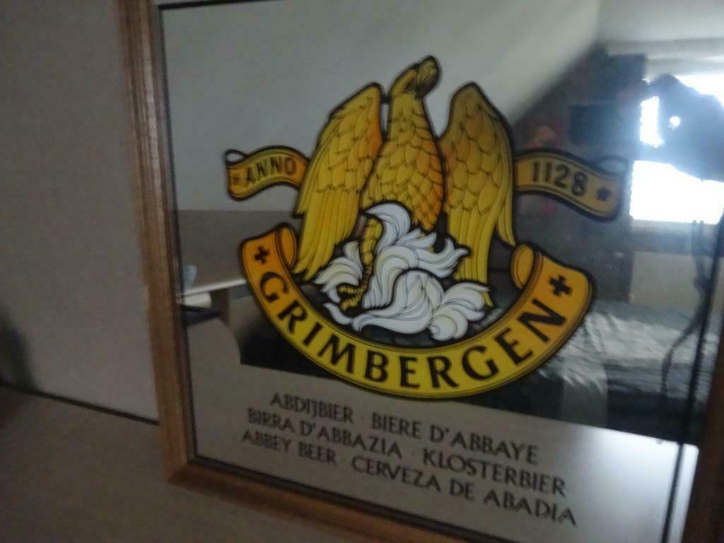 grimbergen spiegel, Ophalen, Gebruikt, Reclamebord, Plaat of Schild, Overige merken