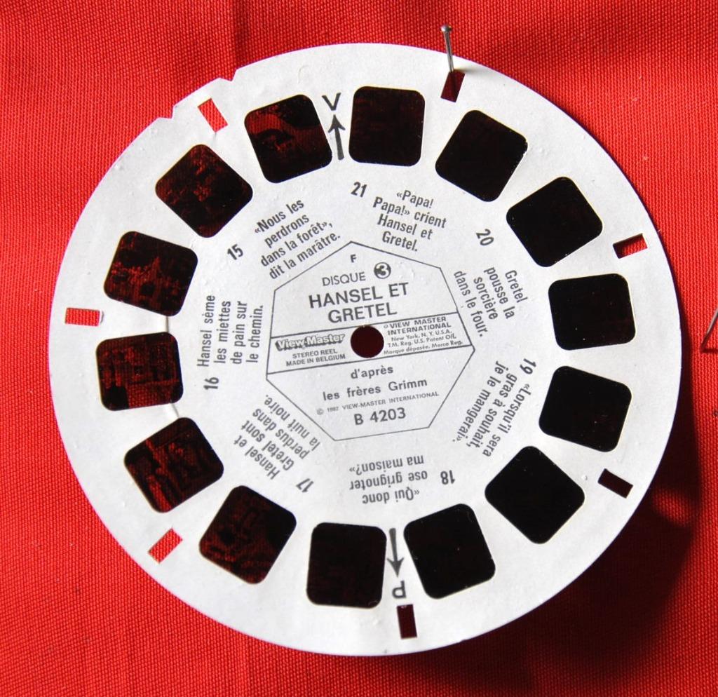 1 disques view- master  hansel et gretel (5), Ophalen of Verzenden, Gebruikt, Overige onderwerpen, Foto