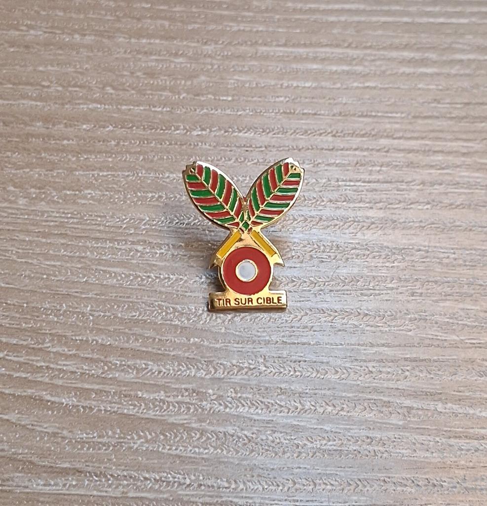 PIN - TIR SUR CIBLE - SCHIETEN - BULLSEYE-SCHIETEN, Verzenden, Gebruikt, Sport, Speldje of Pin