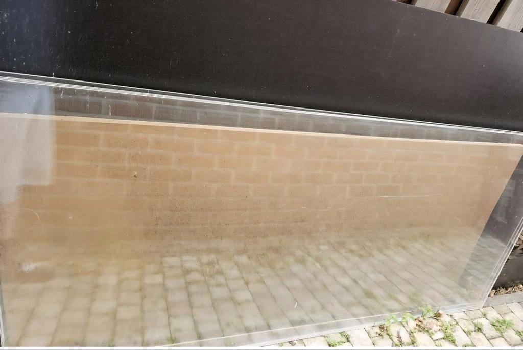 4 platen´plexi glas afmetingen 200 x 91 x 0.8 cm, Ophalen, Zo goed als nieuw
