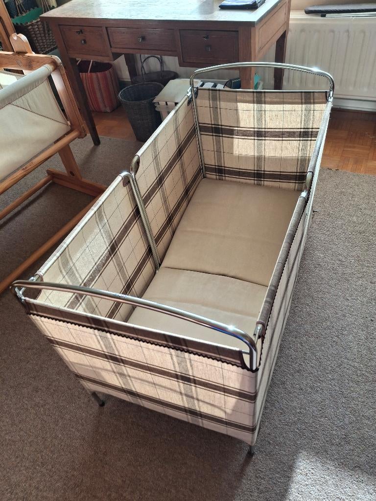 Vintage reisbedje met matras, Ophalen, Gebruikt, Reisbedje