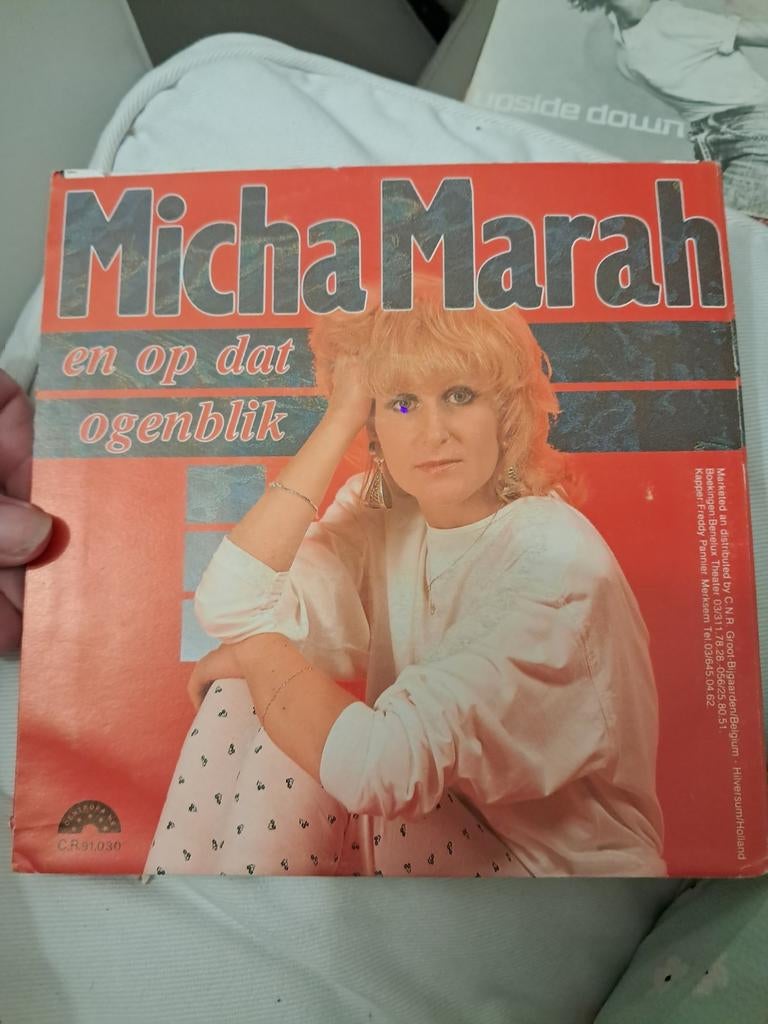 Single : Micha Marah - en op dat ogenblik, Ophalen of Verzenden, Zo goed als nieuw