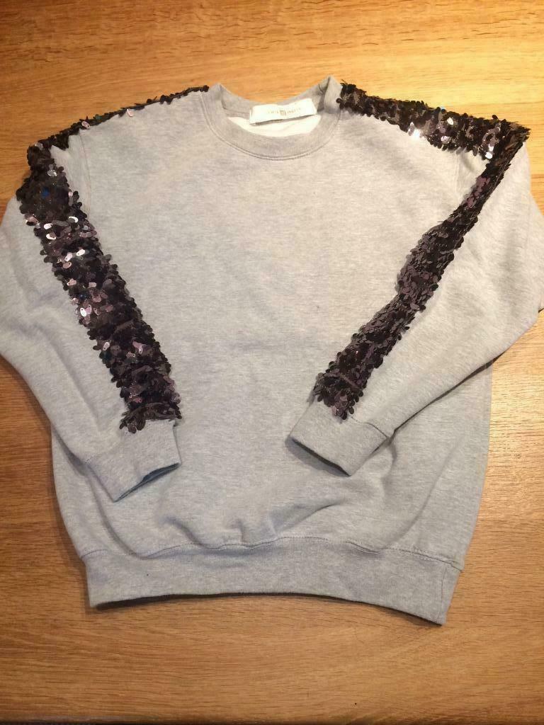Lewis & Melly grijze sweater glitters 11/12jaar, Ophalen of Verzenden, Zo goed als nieuw, Meisje, Overige typen