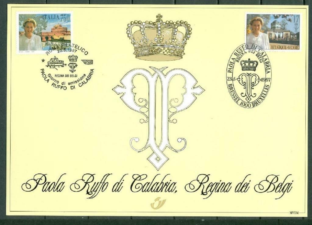 Année 1997 : Carte souvenir 2706HK - Paola, Reine des Belges, Ophalen of Verzenden