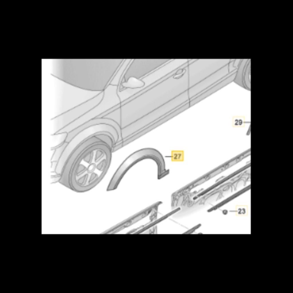 CONTOUR D AILE AVANT DROITE AUDI A6 C6 4F ALLROAD (04-10), Enlèvement ou Envoi