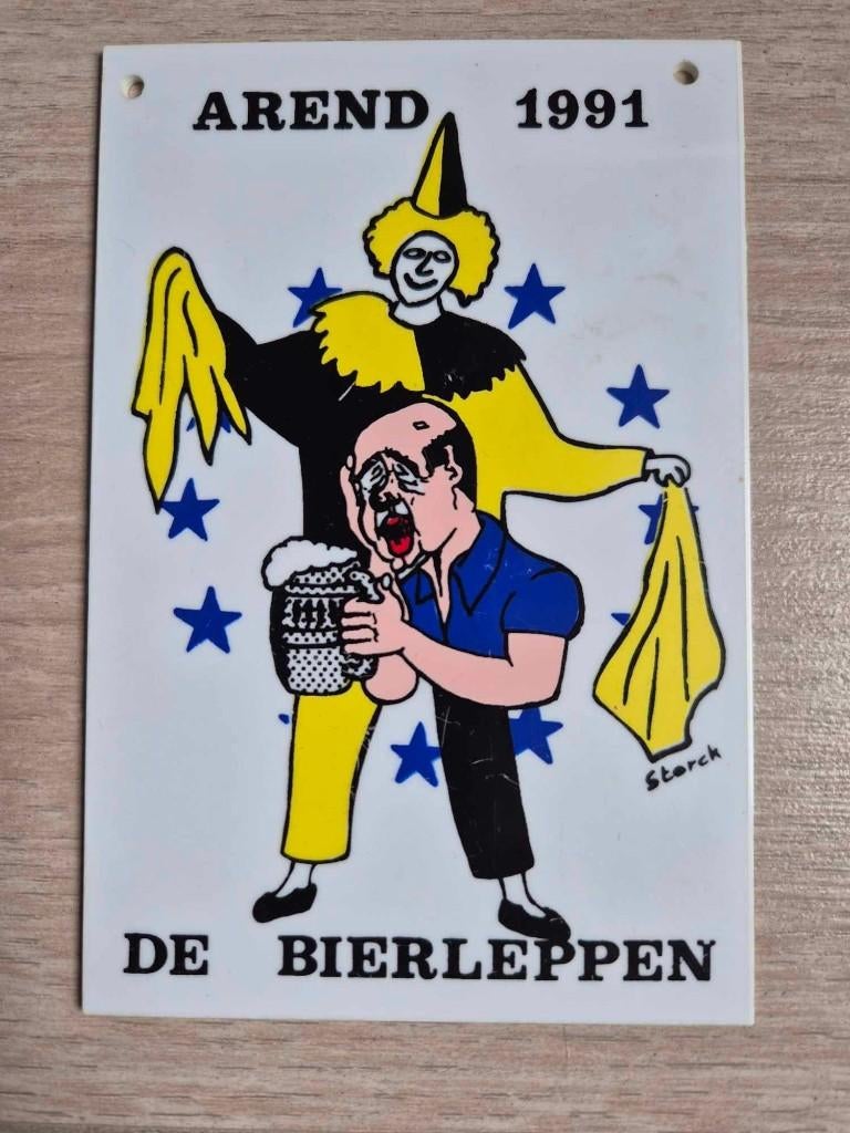 Carnaval Aalst medaille De Bierleppen 1991, Ophalen of Verzenden