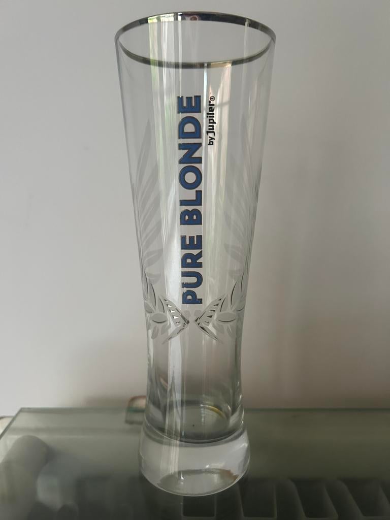 Verre à bière Pure Blonde by Jupiler 25cl, Enlèvement, Comme neuf, Jupiler