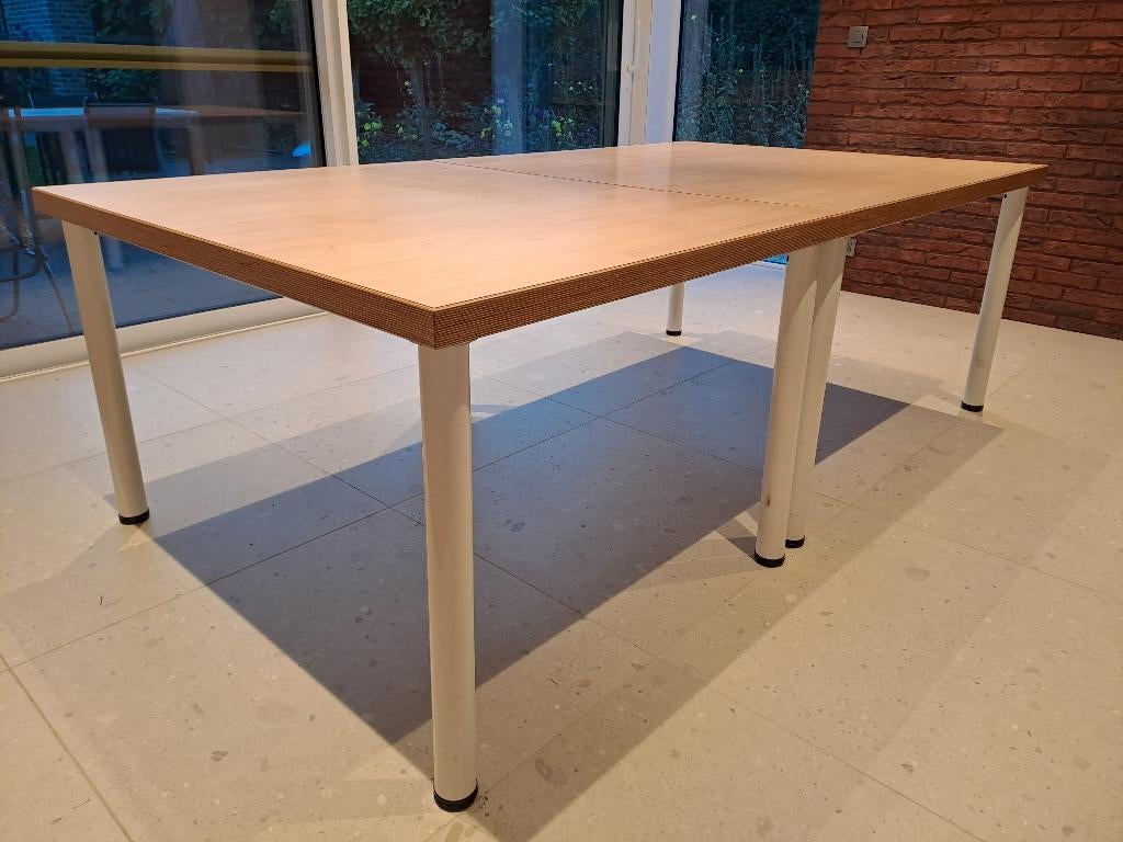 Esdoorn tafel - ruim, opsplitsbaar + eenvoudig demonteerbaar, Huis en Inrichting, Tafels | Eettafels, Ophalen, 100 tot 150 cm