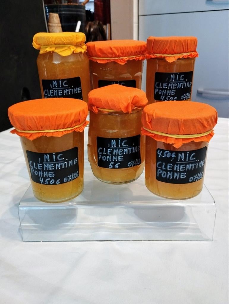 CONFITURE MAISON ARTISANALE À LA CLÉMENTINE/POMME, Divers, Enlèvement