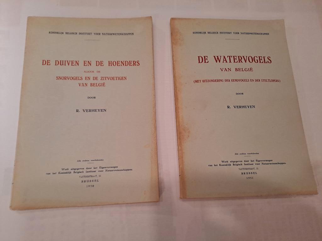 De duiven en de hoenders, de watervogels. R. Verheyen., Enlèvement ou Envoi, Utilisé, R.Verheyen