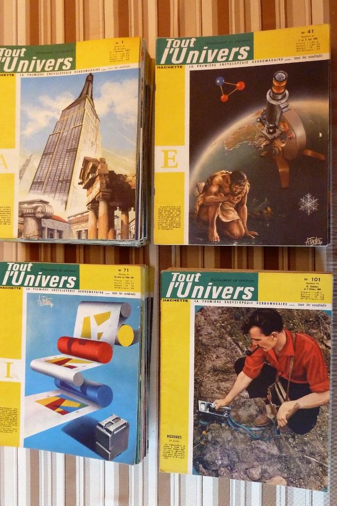 126 livrets de l'Encyclopédie "Tout l 'Univers" (N°1 à 129), Livres, Encyclopédies, Série complète, Hachette, Enlèvement, Utilisé