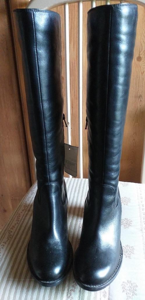 Bottes hautes noires - T36 - mollets XL - Neuves**, Vêtements | Femmes, Neuf, Enlèvement ou Envoi, Bottes hautes, Noir