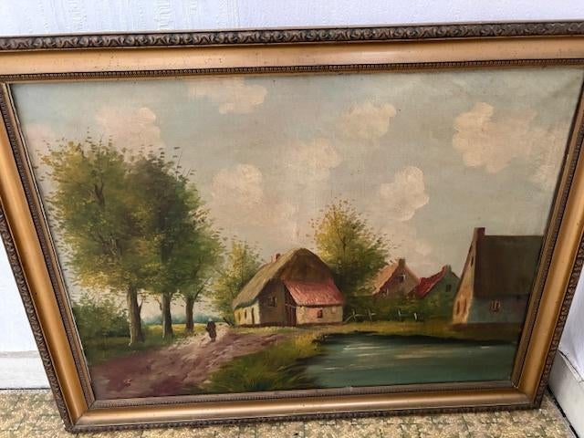 Schilderij Boerderij aan het water, Enlèvement
