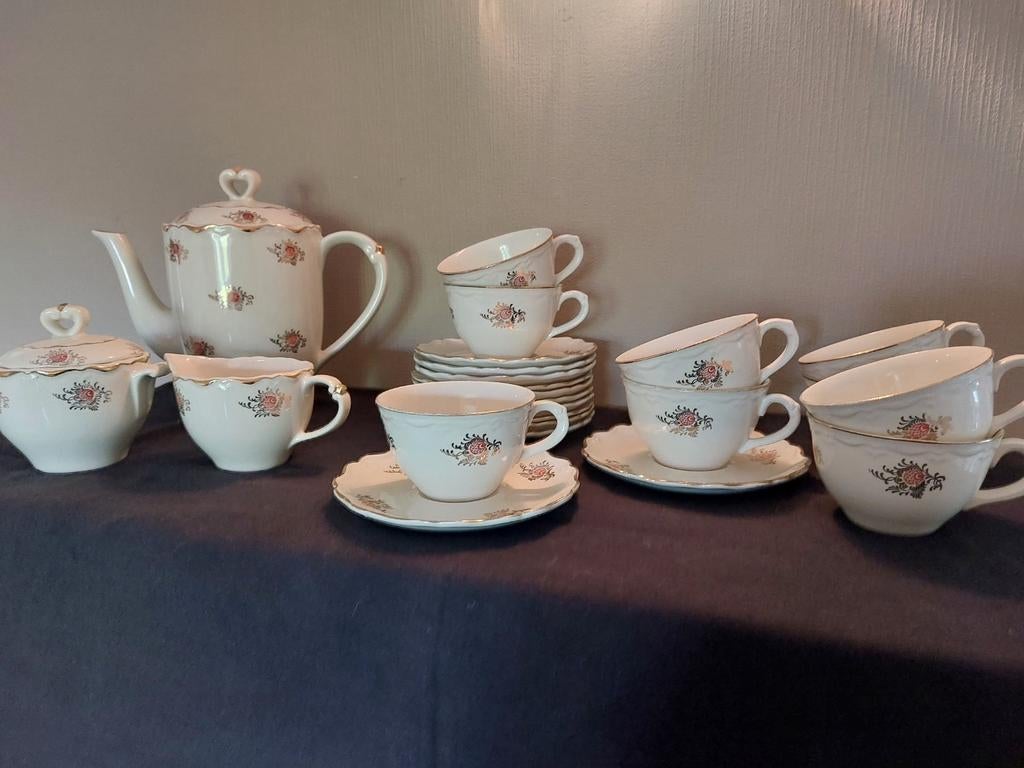 Service à café Boch Suzon avec liseré doré, Ophalen