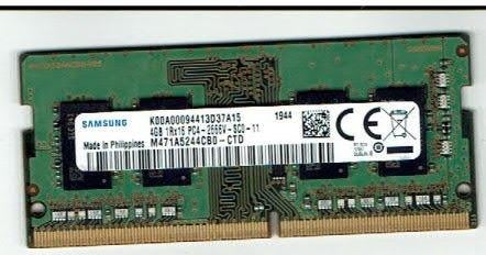 RAM pour PC portable 4GB SAMSUNG M471A5244CB0-CTD, Gebruikt, Ophalen of Verzenden, Laptop, 4 GB