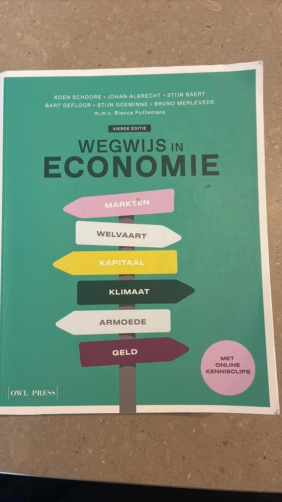 Bruno Merlevede - Wegwijs in economie, Boeken, Ophalen of Verzenden, Bruno Merlevede; Bart Defloor; Koen Schoors; Stijn Goeminne; ...