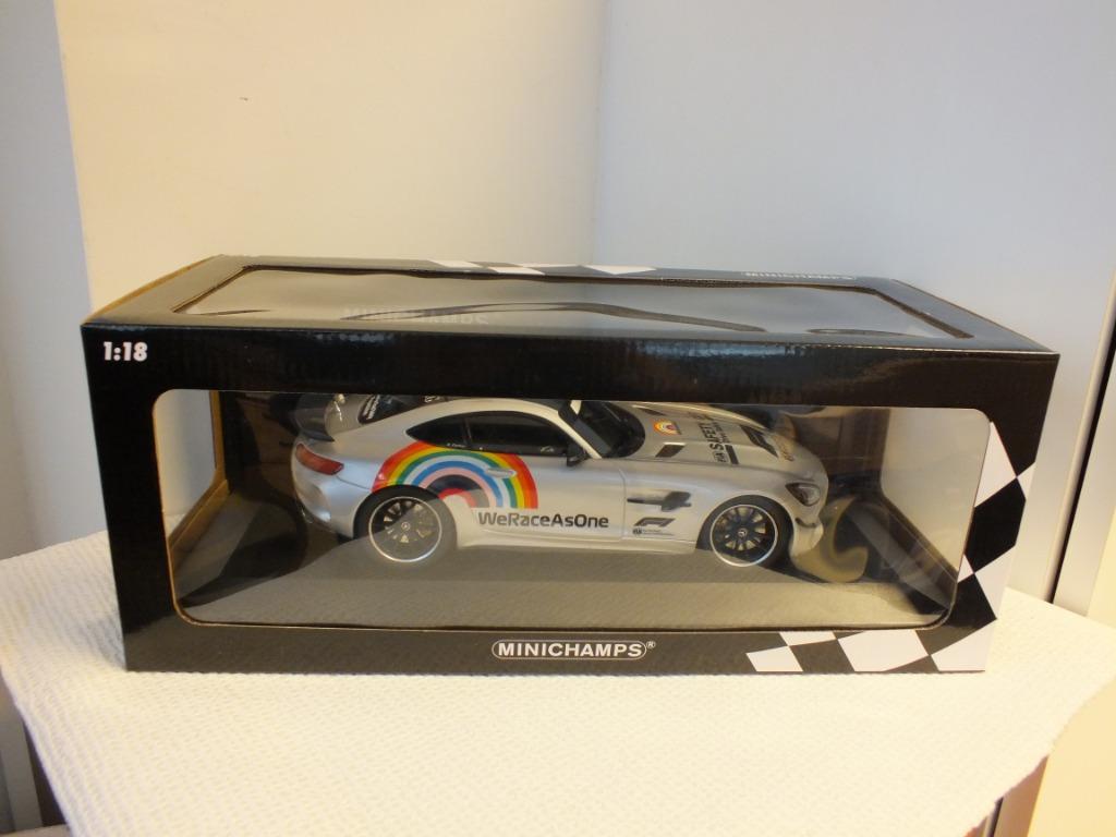 MINICHAMPS 1/18 MERCEDES AMG GTR SAFETY CAR 2020 F1, Hobby en Vrije tijd, Ophalen of Verzenden, Nieuw, Auto, MiniChamps