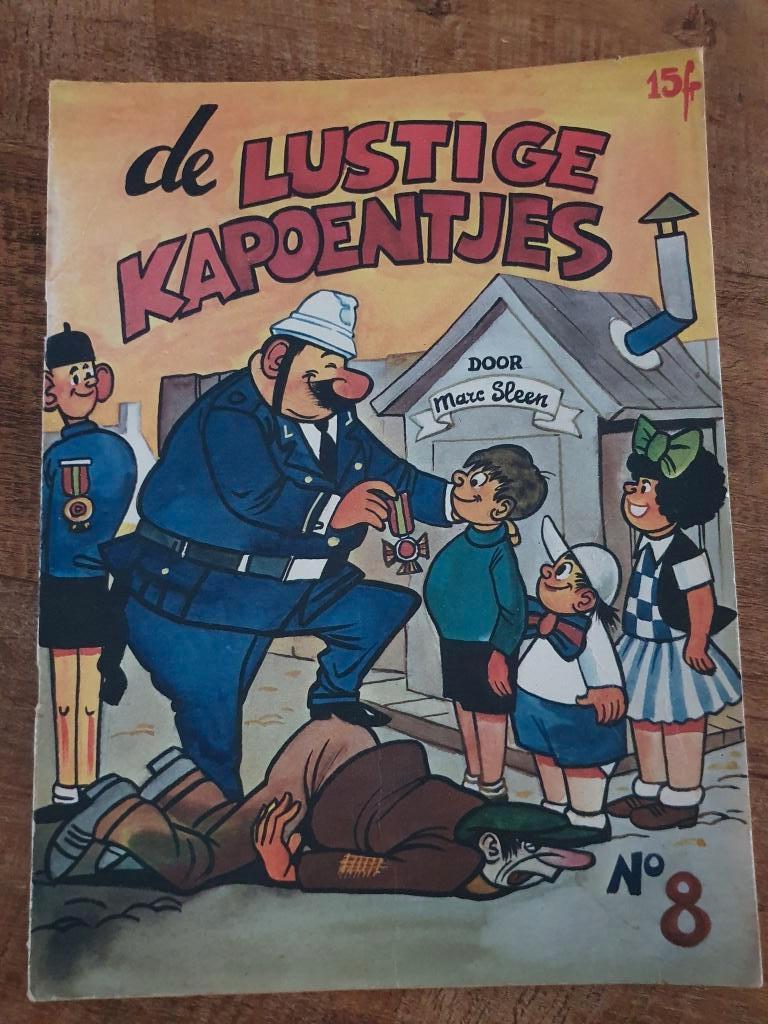 De Lustige Kapoentjes Nr.8, Marc Sleen, 1963 sc eerste druk, Marc Sleen, Eén stripboek, Ophalen of Verzenden, Zo goed als nieuw
