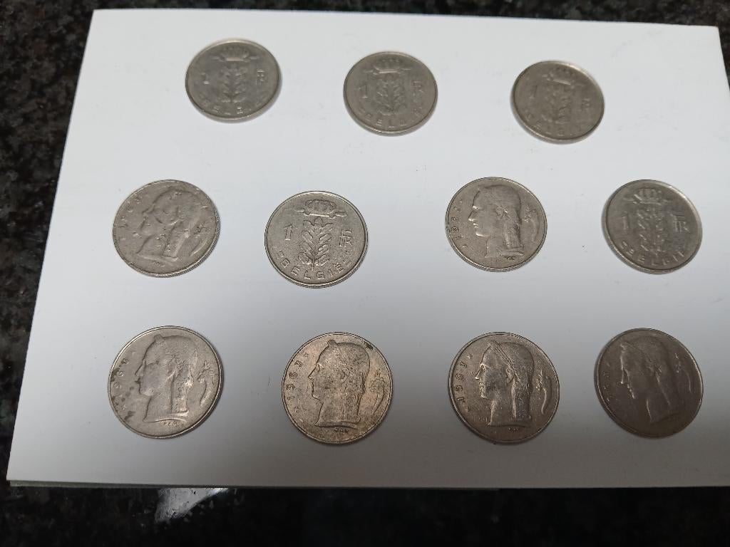 Belgische 1 Frank 1950-1988, Ophalen of Verzenden, Gebruikt