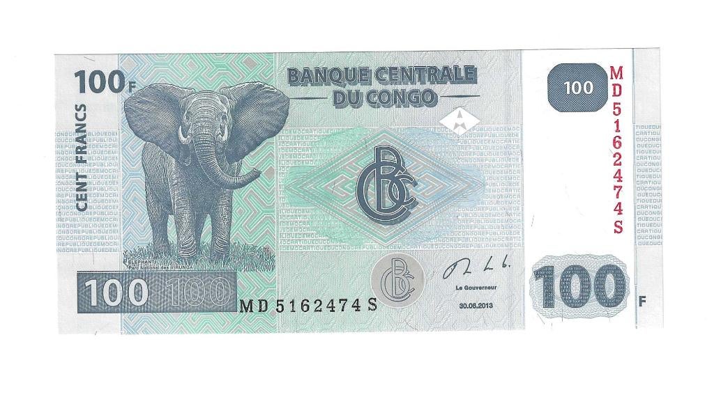 Congo, Democr. Republ., 100 Francs 30/06/2013, UNC., Ophalen of Verzenden, Overige landen, Los biljet